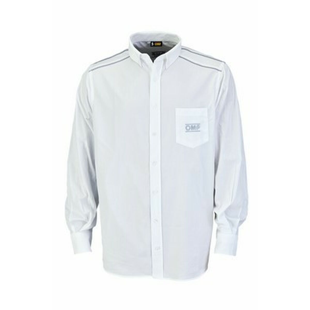 Camisa de Manga Larga Hombre OMP Racing Spirit (L) Blanco
