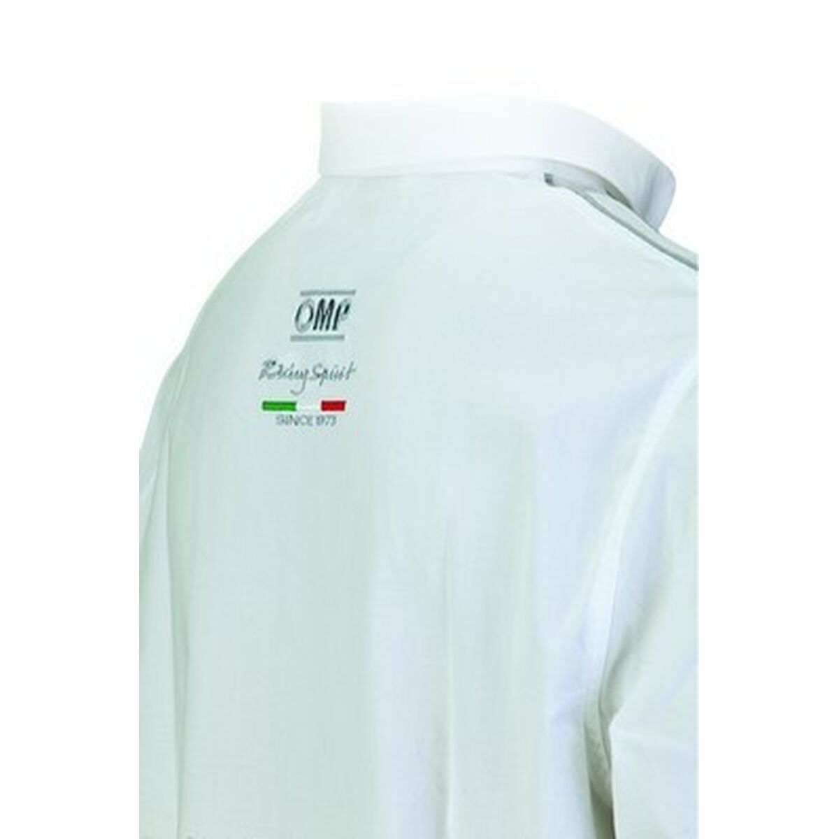 Camisa de Manga Larga Hombre OMP Racing Spirit (L) Blanco