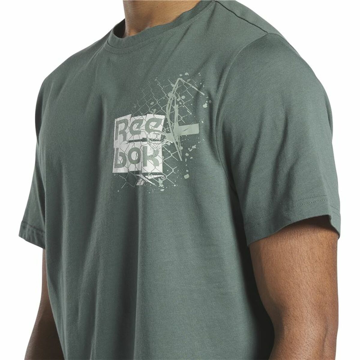 Herren Kurzarm-T-Shirt Reebok Graphic Series grün