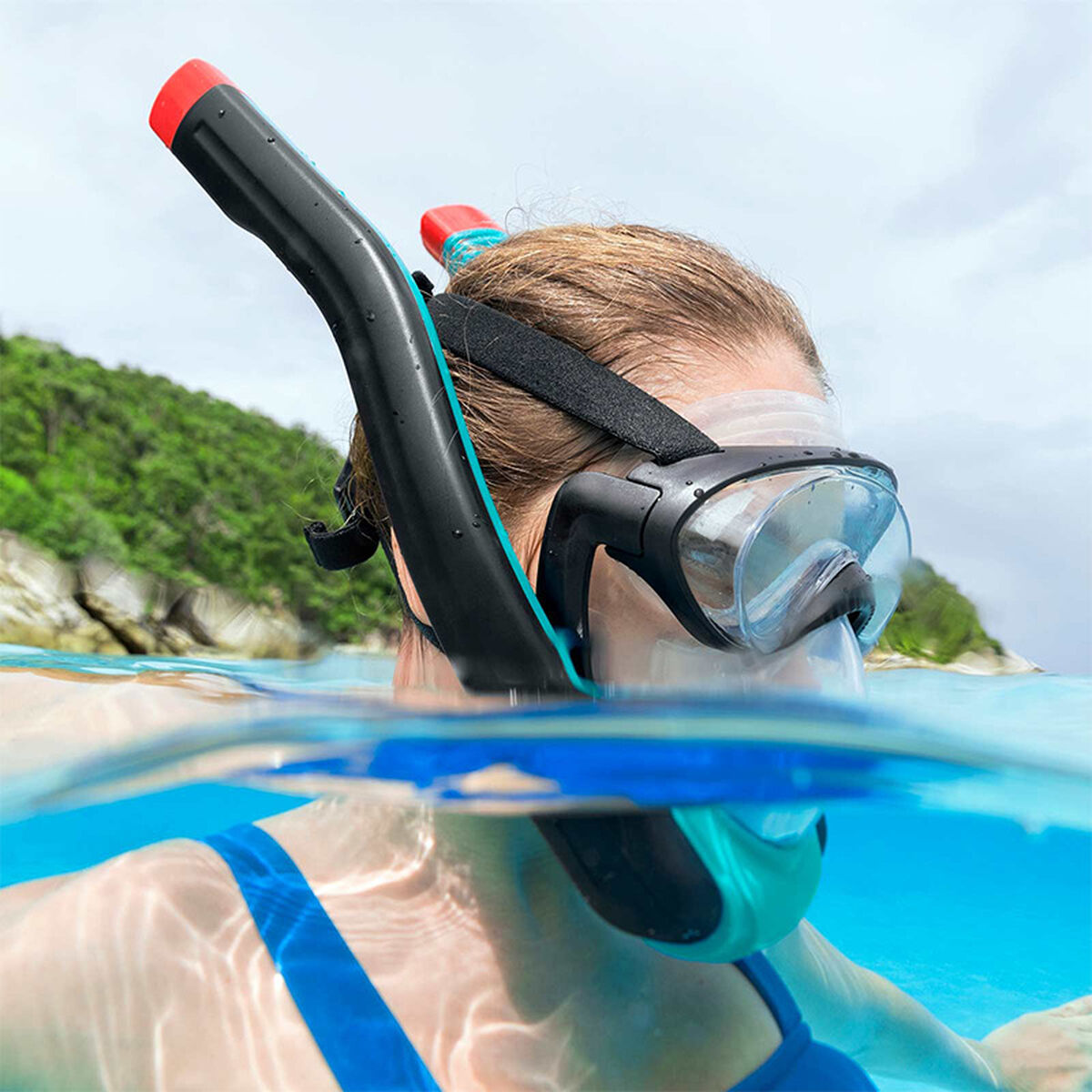 Occhialini da Snorkeling e Boccaglio per Bambini Bestway Multicolore L/XL