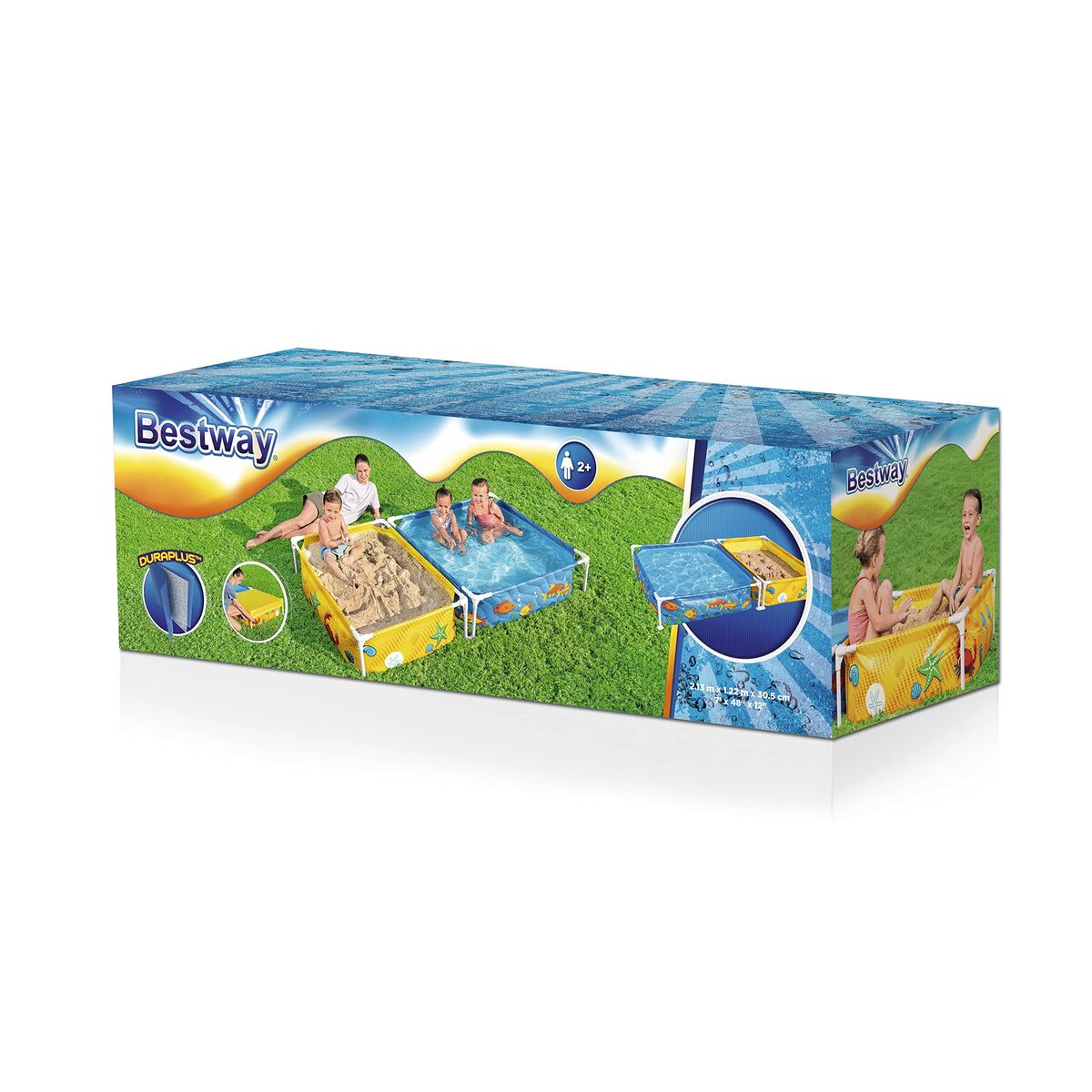 Piscina infantil Bestway 213 x 122 x 30,5 cm