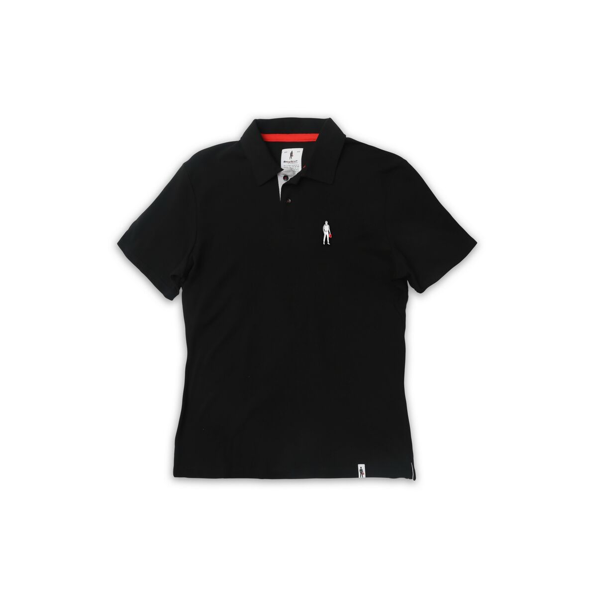 Polo de Manga Corta OMP Racing Spirit Negro S